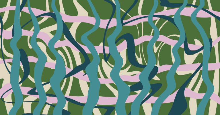 Abstract green swirl image by Denisse Díaz for Unsplash+